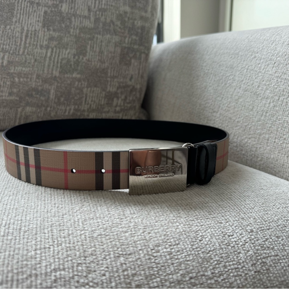 Men’s Burberry Signature Check Belt